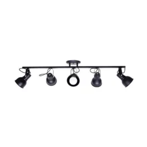 Luminaria Trilho Alum 5xe27 Preto Text. 1141/5pt Itamonte