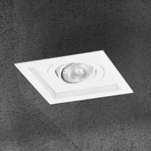 Spot Embutir P/lamp Par20 Aluminio Quad Branco Textur. 1012/1 Itamont