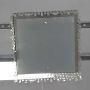 Plafon 40x40x10 Inox C/ Cristais Mb5330/5m House
