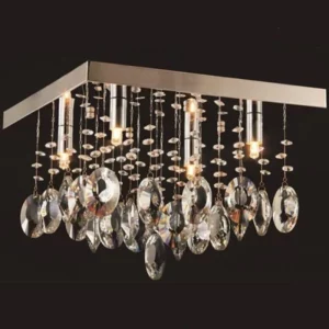 Plafon 30x30 Cristais Champagne (6 Lamp G9) Syf1612/6d300cl Adn