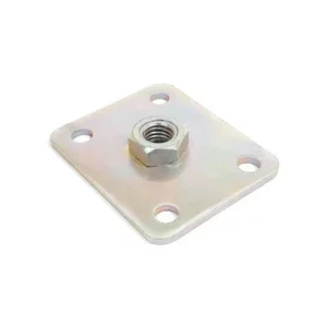 Suporte Multiuso - Placa com Porca Fixa 10mm 50x60x3mm Aco Galv Zi Ar