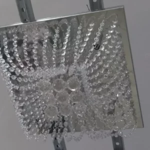 Plafon Cristais 40x40 (4lamp G9) C/ Bola Pf857/4 Complementi