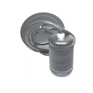 Pendente Vintage Alum. Recartilhado Cinza Concreto