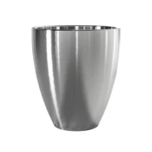 Vaso Ceramico Frankfurt Prata 10cm Japi Vcfp10