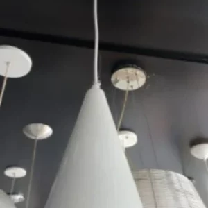 Pendente Caisma Cone Branco/esc
