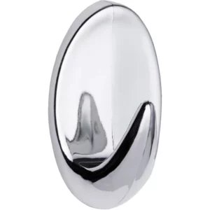 Gancho Abs Adesivo Cromado / Branco 0,7kg 3pç Kala