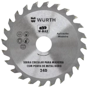 Lamina Serra Circular 185mm 24 Dentes Wurth