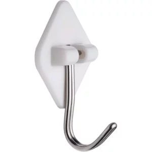 Gancho Abs Adesivo Branco 0,3kg 5pcs