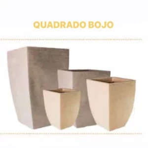 Vaso Jardim Quad Bojo 2 38x52 Marrom/cinza 778