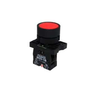 Botao de Impulso Plastico Vermelho 1nf