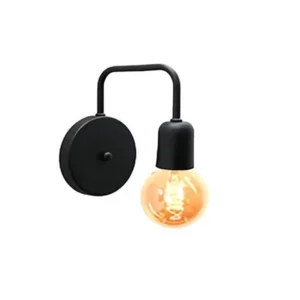 Arandela Caisma Charlo Preto Fosco (lampada ñ Inclusa)