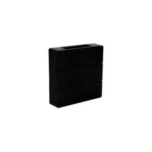 Arandela Led Pilar Aletada Preta 6w 3000k Taschibra