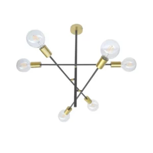 Pendente Alum Ares Dourado e Preto