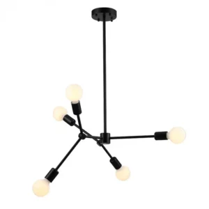 Pendente Alum Leblon Preto 75cm