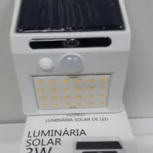 Arandela Luminaria 3w 3000k Br Solar C/ Sensor
