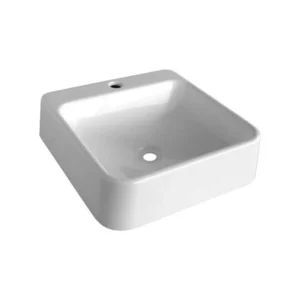 Cuba de Apoio Marmorite Quadrada Branco