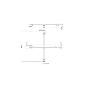 Chave Tramontina Roda 17-19-21mm 42860/001