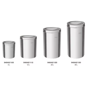 Lixeira Tramontina Inox Swing 5l 94542/105 Acet/basc - Imagem 4