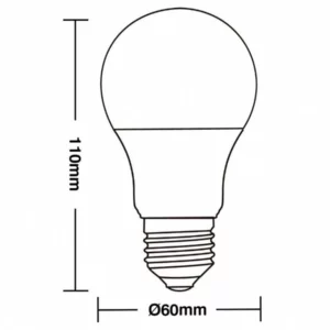 Lampada Taschibra Led Tkl09 Br 7w 3000k