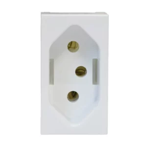 Módulo de Tomada com 2 Polos + Terra Modulare 20a 250v Branco