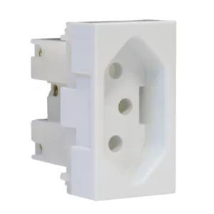 Módulo de Tomada com 2 Polos + Terra Modulare 20a 250v Branco - Imagem 3