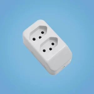 Tomada Móvel Múltipla 2p+t 10a/250v Dupla Cinza - Fame