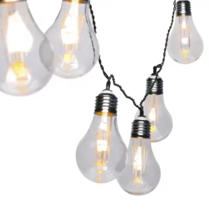 Cordão Luminoso Led 10 Lâmpadas Bulbo 100-240v 3000k - Imagem 4