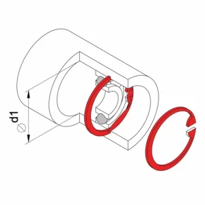 Alicate para Anéis Interno Curvo 7" - Tramontina