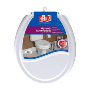 Assento Sanitário Herc Prime Almofadado Branco