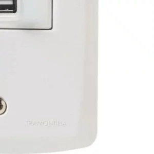 Conjunto 4x2 com 1 Tomada Usb 1,5 a Bivolt Lux2 Branco - Tramontina - Imagem 5
