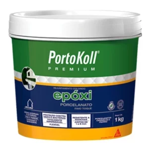 Rejunte Epóxi Portokoll Porcelanato Fino Toque Preto 1kg