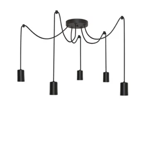 Pendente Taschibra Tears 5xe27 Preta