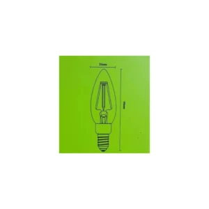 Lâmpada Vintage Filamento Led Vela E14 | 4w | 2400k | 220v - Imagem 4