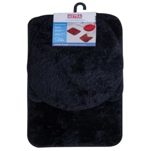 Kit de Tapetes Stilo 3 Peças em Poliéster para área Seca Preto 1 - Imagem 7