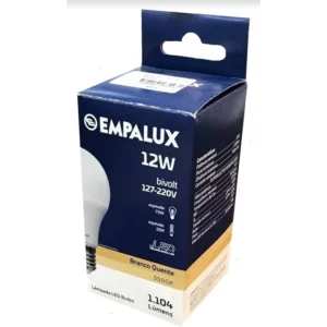 Lampada Bulbo Led Empalux 12w Bivolt 3000k Pc
