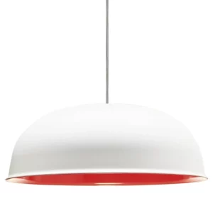 Pendente Taschibra White Festival 1xe27 Branco F.+ Vermelho