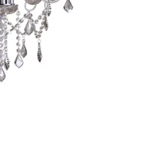 Lustre de Cristal Taschibra Glam Conhaque 5xe14 - Imagem 5