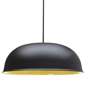 Pendente Taschibra Black Festival 1xe27 Preto F.+ Amarelo