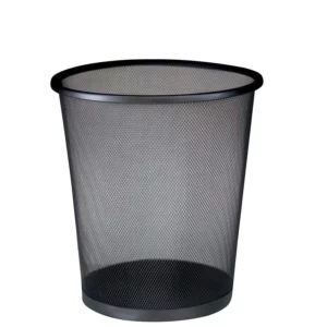 Lixeira Basket de Aço com Capacidade de 11 Litros na Cor Preta - Imagem 3