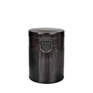 Lixeira Mor Retro Preta 5l