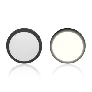 Painel Led 18w Lux Redondo Sobrepor Preto 6500k - Imagem 4