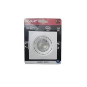 Spot Quadrado 5w Branco Frio - Avant