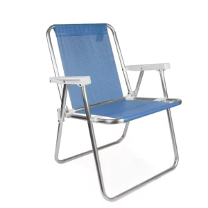 Cadeira Aluminio Alta Sannet Azul