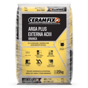Argamassa Ceramfix Ac3 20kg Plus Externa Branca