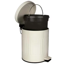 Lixeira Retro Bege 5l Mor