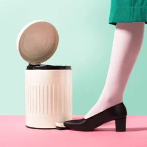 Lixeira Retro Bege 5l Mor - Imagem 5
